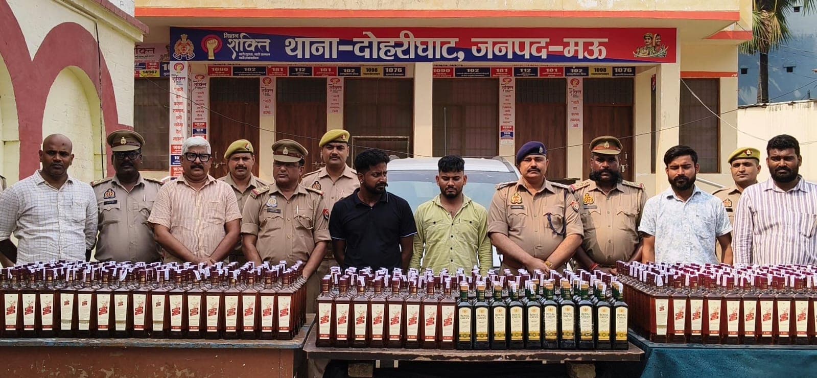 बिहार जा रही 423 लीटर अंग्रेजी शराब बरामद, एक्सयूवी समेत दो गिरफ्तार